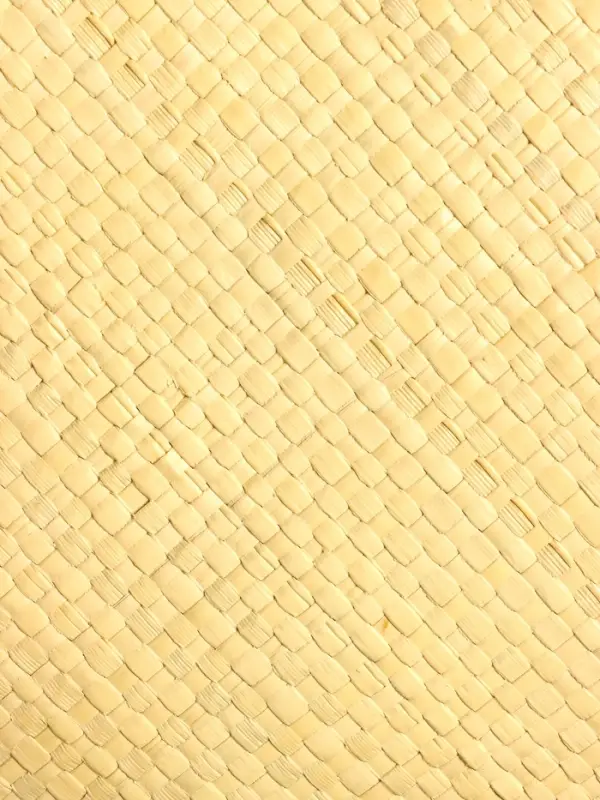 Сумка плетёная на молнии из пандана 41х16х50 см, бежево-коричневый