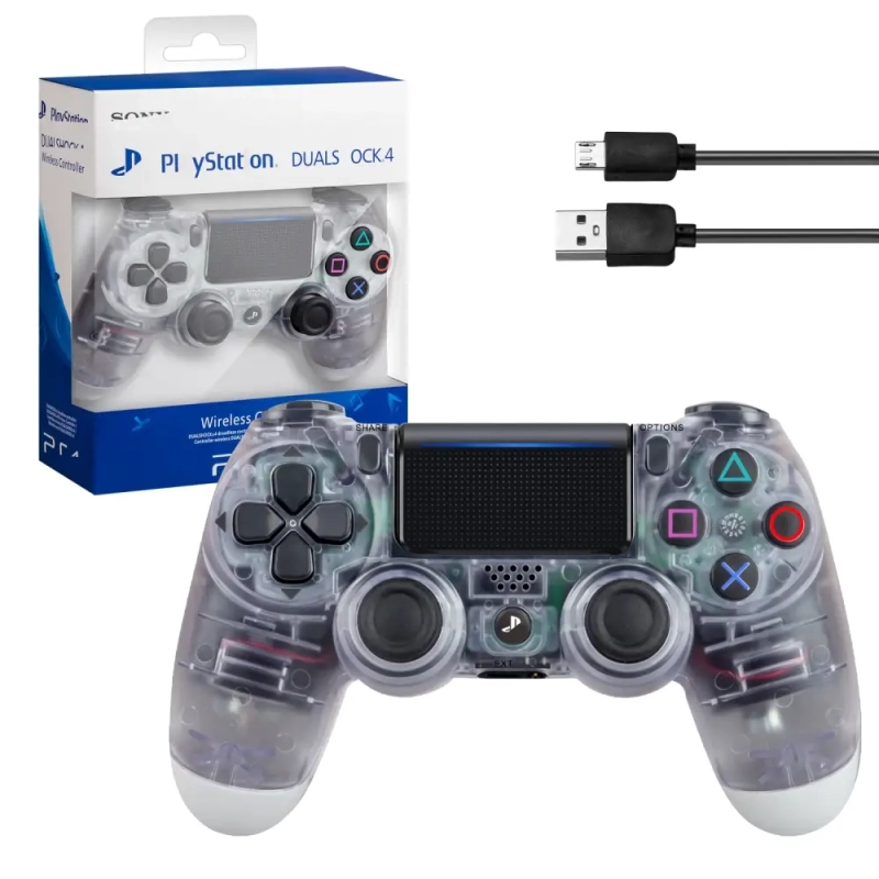 Джойстик PS4 DualShock беспроводной A прозрачный