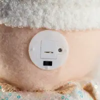 Фигура текстиль &laquo;Дед Мороз&raquo; 55-84 см, телеск-е ножки, 1LED, LR1130х3 (в компл.), Т/БЕЛЫЙ