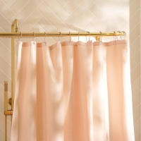 Штора для ванной SL Home, с люверсами, полиэстер, 200&times;200 см, розовые