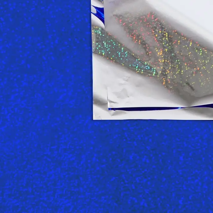Пленка голографическая, &laquo;Конфетти&raquo;, синяя, 70 см &times; 1 м