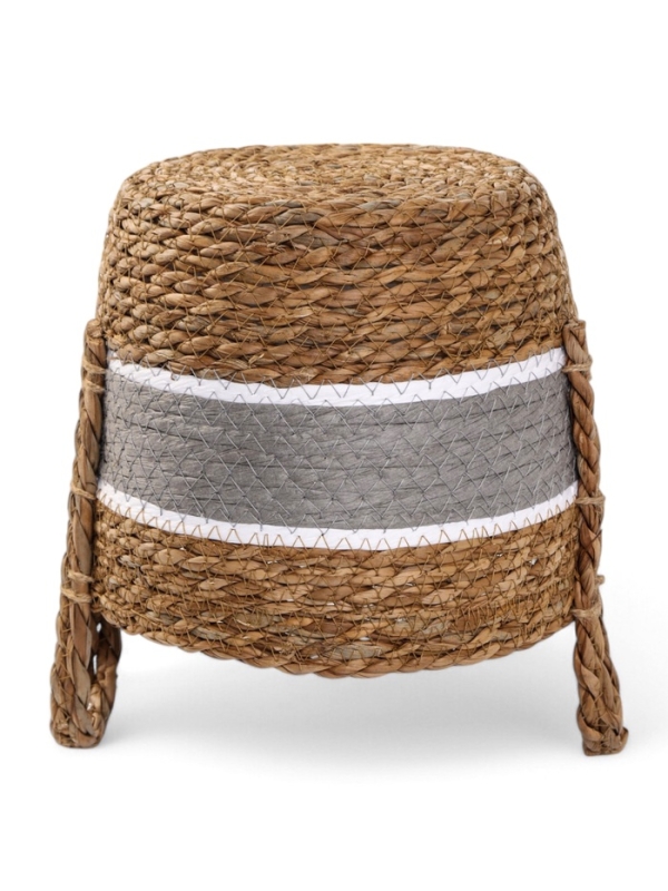 Набор кашпо "Инга" серая полоса, 20,5х25/25,5х28/27х33см