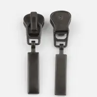 Бегунок для молнии &laquo;Трактор&raquo;, №5, цвет чёрный никель