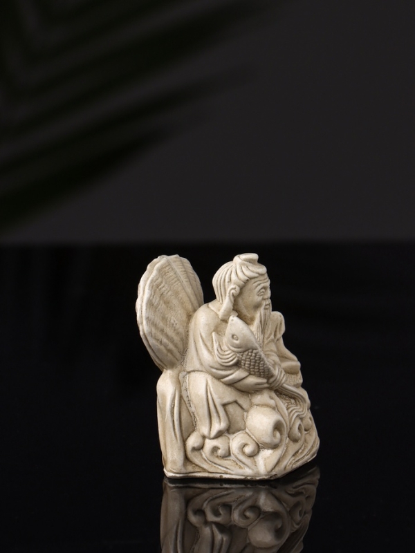 Набор фигур "Нэцкэ" 20х10х7 см, бежевый