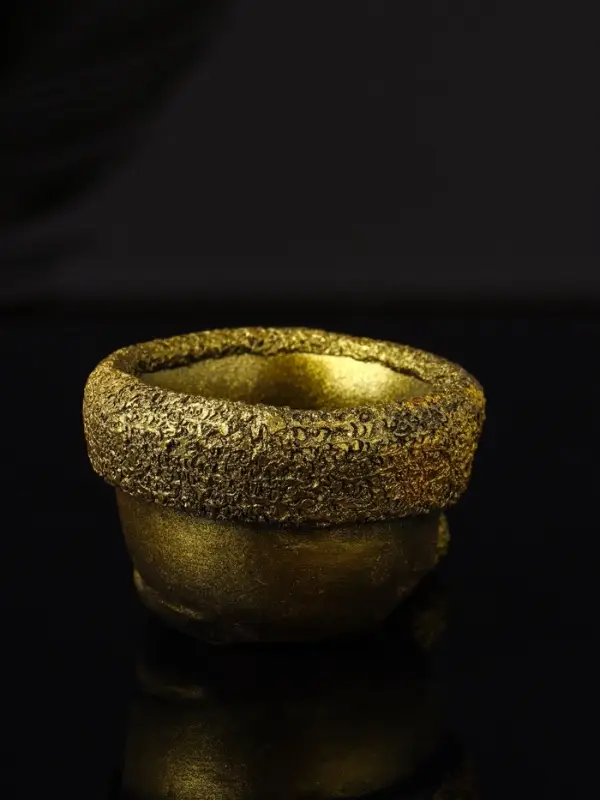 Подсвечник "Колпак" 9х7х5 см, золото