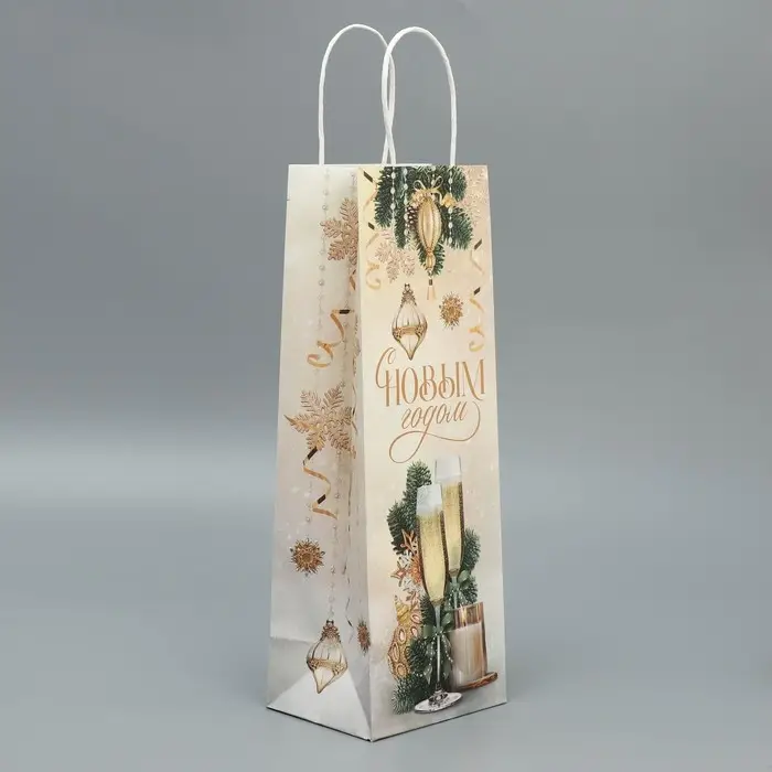 Пакет под бутылку &laquo;Шампанское&raquo;, 13 x 36 x 10 см