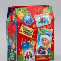 Коробка Новогодняя подарочная "Почта" 20 х 26 х 10,5 см