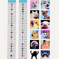 Алмазная мозаика 12 в 1 &laquo;Мемы&raquo;, 14,5 х 14,5 см