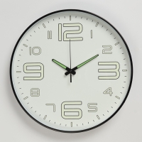 Часы настенные интерьерные &laquo;Классика&raquo;, плавный ход, светящиеся, d-35 см