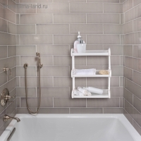 Полка навесная 3-х ярусная, 32&times;17,2&times;42 см, цвет МИКС