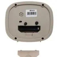 Будильник "Медежонок", плавный ход,  12.5х10.5 см, бежевый