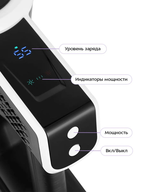 Вертикальный пылесос для дома КТ-5393 - 250 Вт