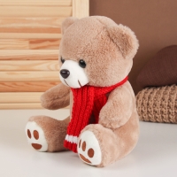 Мягкая игрушка &laquo;Мишка в шарфе&raquo;, 24 см, цвет коричневый