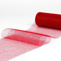 Фатин с глиттером, 15 см, 11 &plusmn; 1 г/кв.м, 9 &plusmn; 0,5 м, цвет красный №20