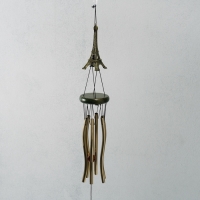 Музыка ветра металл "Эйфелева башня" 6 трубок 58 см