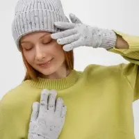 Перчатки сенсорные Spotti Senso, светло-серые, размер L/XL