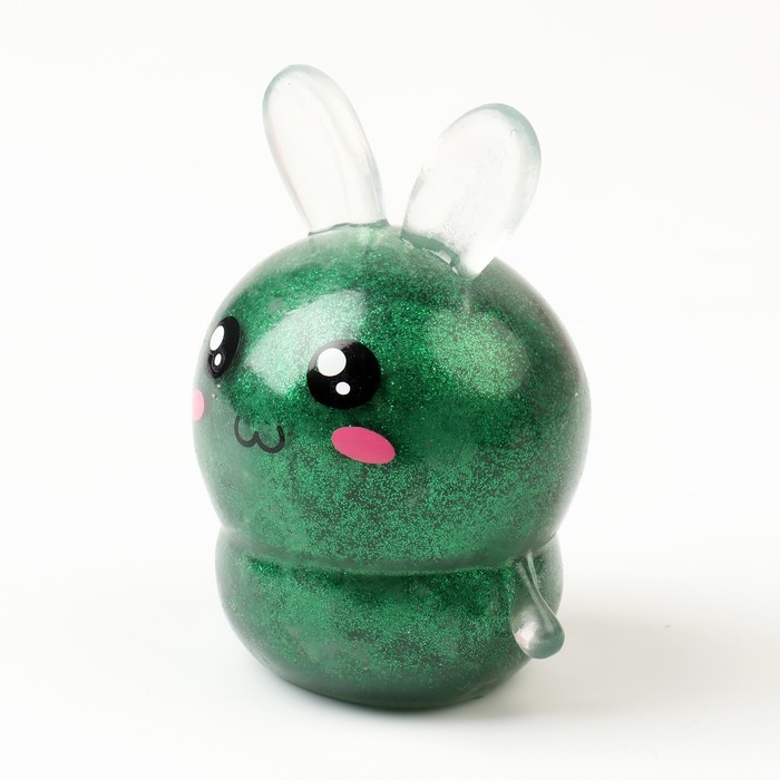 Мялка &laquo;Зайка&raquo; с блёстками, цвета МИКС