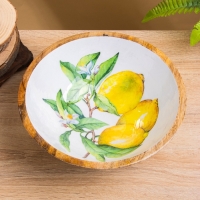 Салатник "Лимоны" дерево манго 25х25х10 см