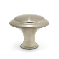 Ручка кнопка ТУНДРА, d=28 мм, цвет матовый никель, 8 шт