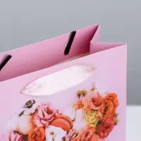 Пакет подарочный ламинированный, упаковка, &laquo;Цветочные радости&raquo;, S 12 х 15 х 5.5 см