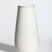 Ваза керамика настольная "Шерон" классика, 19,5х9,5х7 см, белый