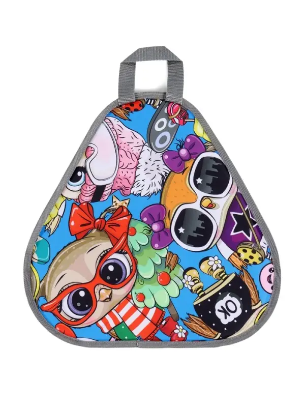 Ледянка мягкая треугольная Sova, голубой, рисунок МИКС