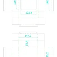 Коробка с окном Vindu, средняя