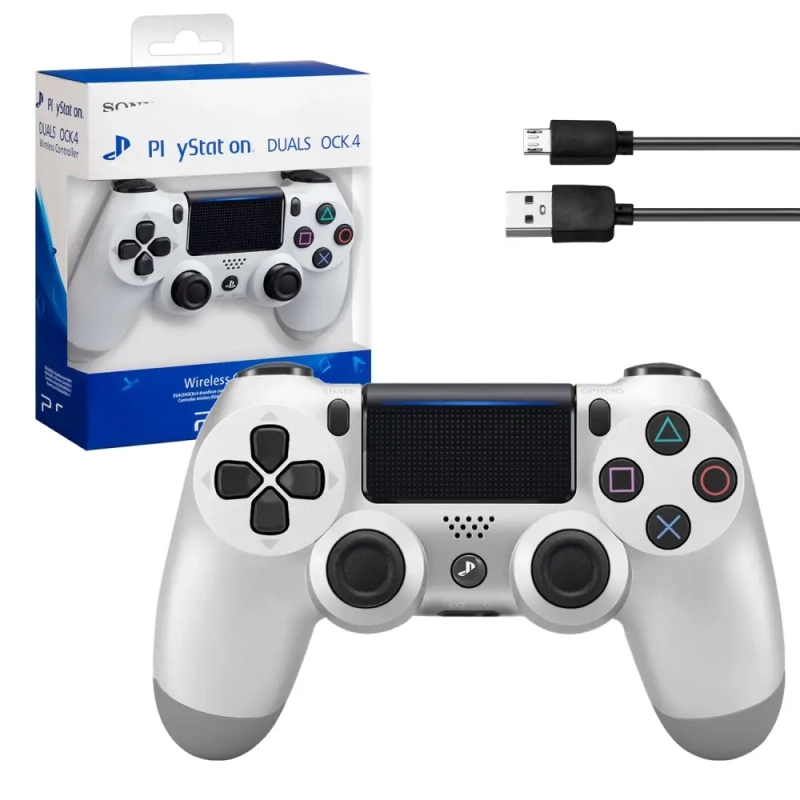 Джойстик PS4 DualShock беспроводной A белый