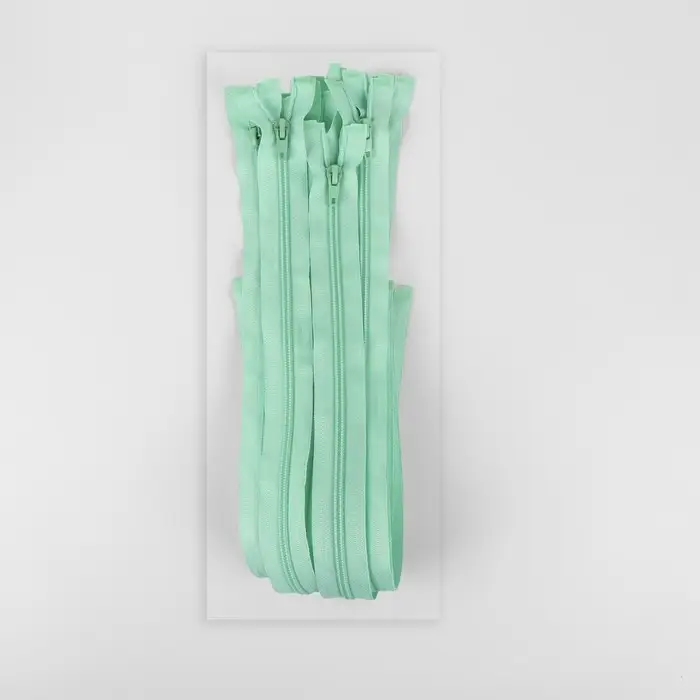 Молния &laquo;Спираль&raquo;, №5, разъёмная, замок автомат, 50 см, светло-зелёная