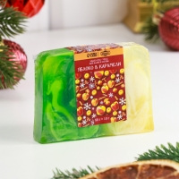 Новый год Мыло СПА - уход для бани и сауны "Яблоко в карамеле" 80 г