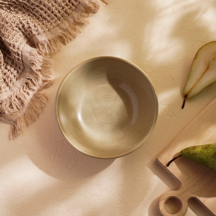 Салатник фарфоровый SL Home &laquo;Песчаный бриз&raquo;, 1 л, цвет бежевый