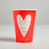 Стакан для цветов &laquo;Я тебя люблю&raquo;, 350 мл