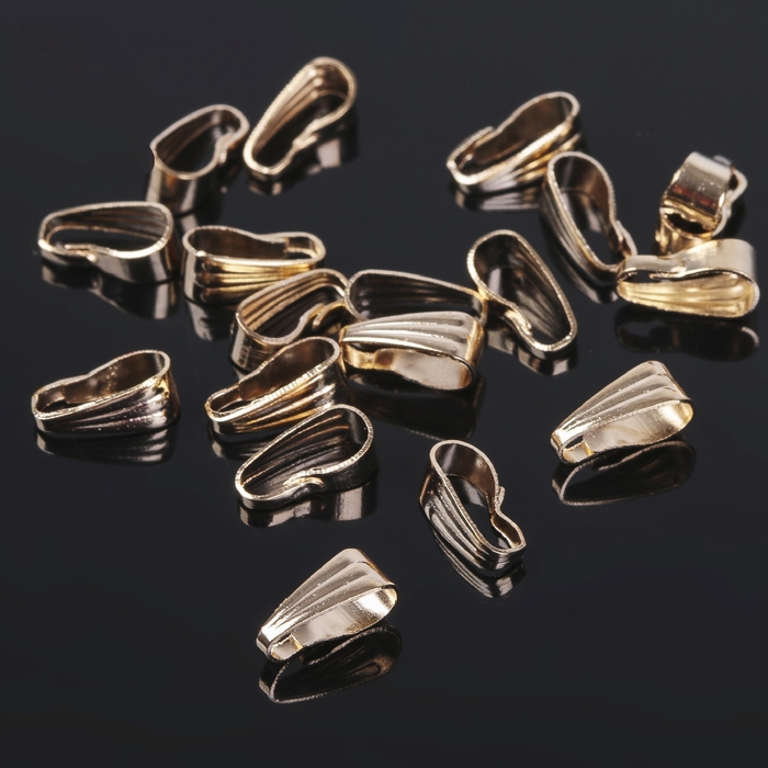 Держатель для кулонов (набор 20 шт.) 8&times;4 мм, цвет золото