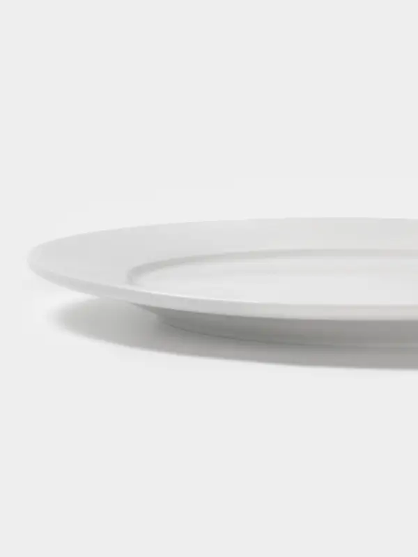 Тарелка Hanna Kn&ouml;vell, d=20 см, с бортом, фарфор, белая