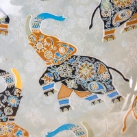 Салатник "Мудрый слон" дерево манго 20х20х8 см