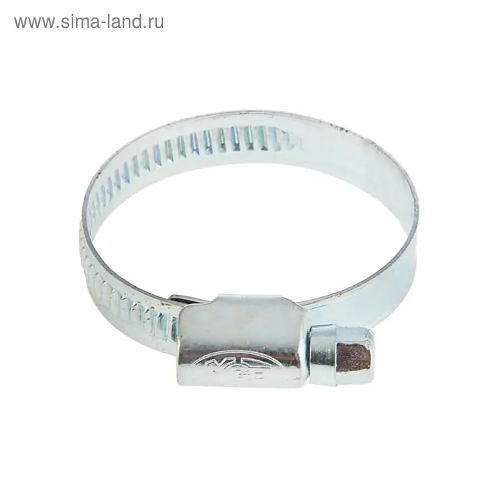 Хомут червячный MGF, диаметр 25-40 мм, ширина ленты 9 мм, оцинкованный