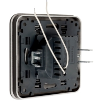 Розетка с 2 USB-A разъёмами, 2.1А, 5В, серия "Circular", 10 А, скрытая, черная