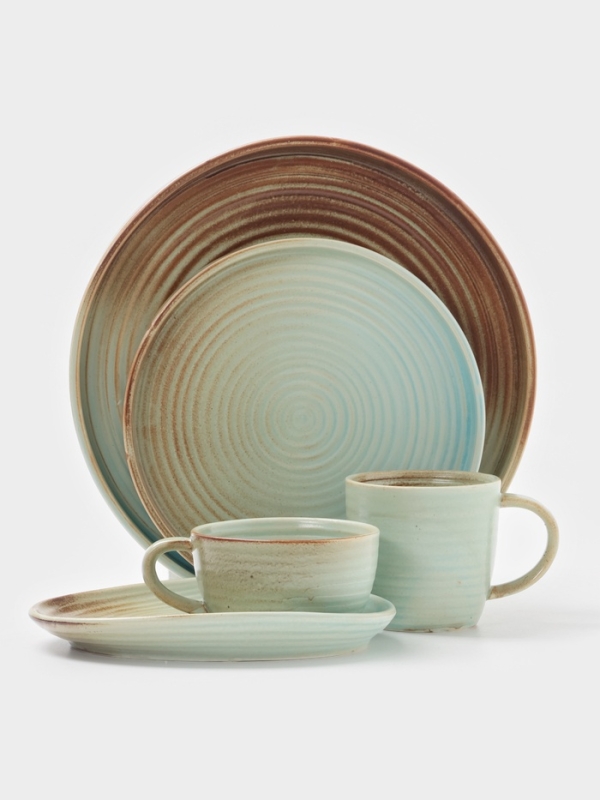 Тарелка глубокая "Sand Ripples" Magistro 22см, 22,5х6 цвет желтый, голубой, коричневый