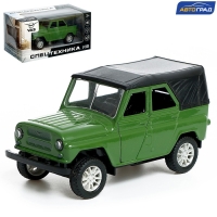 Машина металлическая &laquo;УАЗ Hunter&raquo;, инерция, 1:32, свет и звук, цвет зелёный
