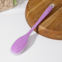Ложка гарнирная Доляна &laquo;Леонардо&raquo;, силикон, 27 см, цвет сиреневый