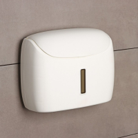 Диспенсер для бумажных полотенец в листах, пластик, 27&times;11,5&times;21 см, цвет белый