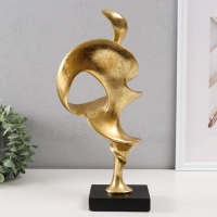 Сувенир полистоун "Абстракция. Всполохи огня" золото 17,5х10х33 см