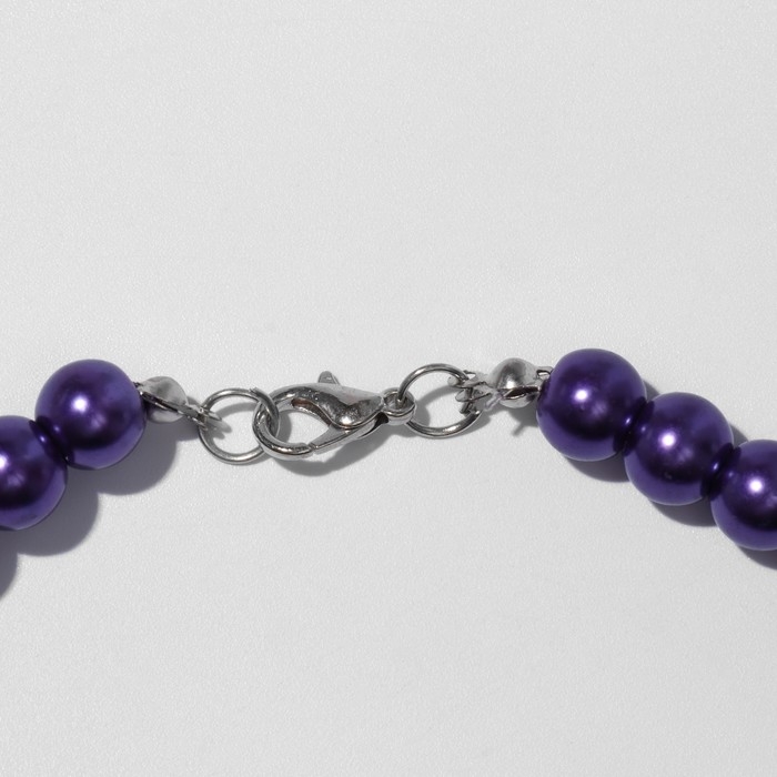 Бусы &laquo;Классика&raquo; настроение, шар №8, цвет ярко-фиолетовый, L=40 см