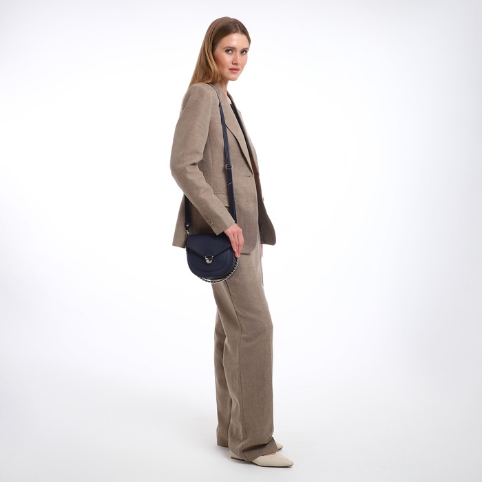 Сумка женская TEXTURA, мессенджер, маленький размер, цвет синий