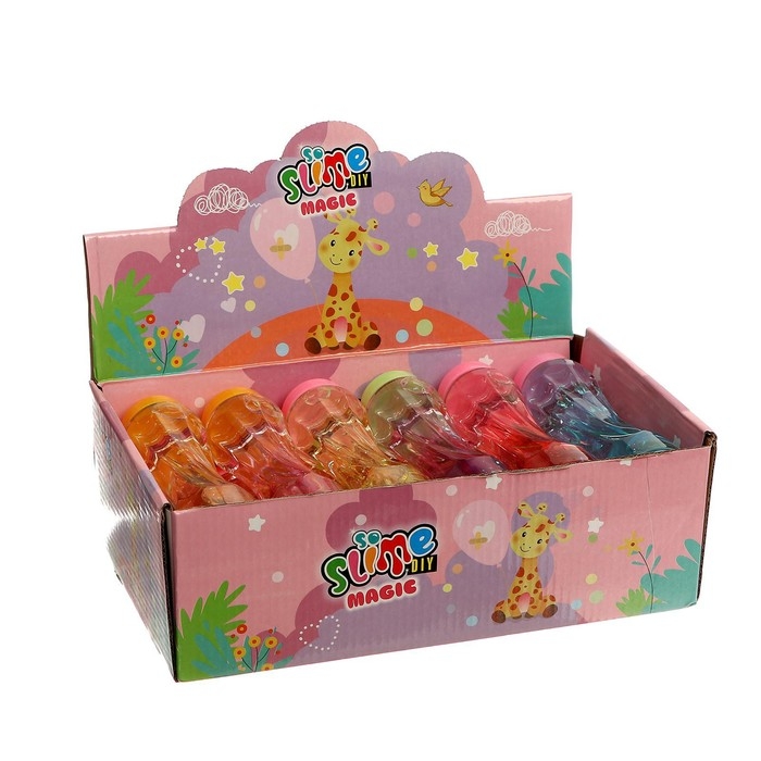 Лизун - слайм &laquo;Блёстки&raquo;, твёрдый, цвета МИКС