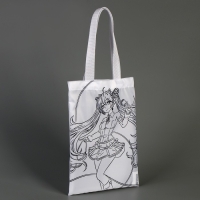 Сумка-шопер, раскраска &laquo;Девочка с микрофоном&raquo;, 32 х 23 см