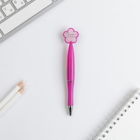 Ручка &laquo;8 Марта&raquo;,пластик, с цветок, на подложке-ваза