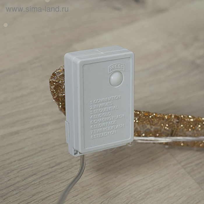 Светодиодная фигура &laquo;Олень&raquo;, 56 &times; 76 &times; 15 см, текстиль, металл, 220 В, свечение тёплое белое