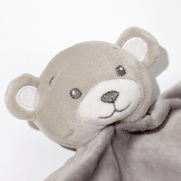 Комфортер - игрушка &laquo;Серый мишка&raquo;, погремушка, прорезыватель, цвет серый, Крошка Я