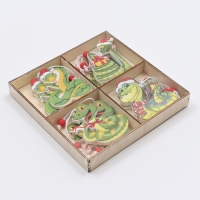 Набор подвесок &laquo;Змея&raquo;, в деревянной подарочной упаковке, 12 шт.